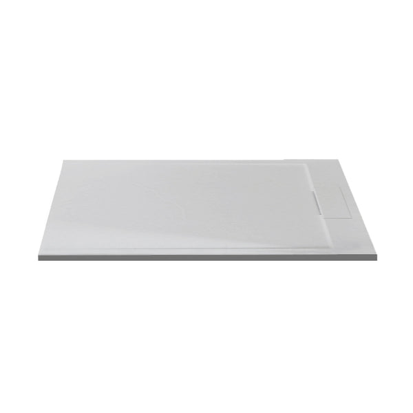 32"x60" base de douche gris mat pour installation en alcôve ou en coin