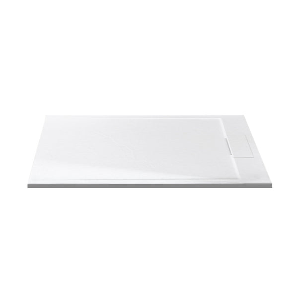 32"x60" matte white shower base for alcove or corner installation