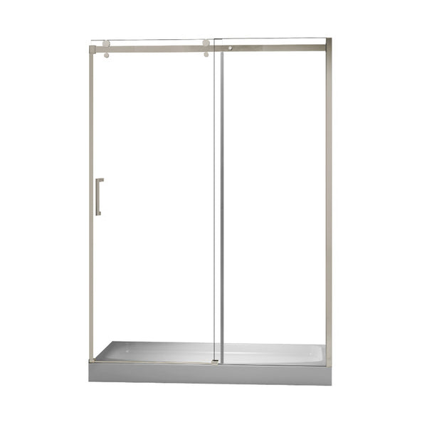 48'' brushed nickel shower door