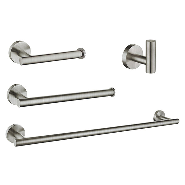 Accessoires de salle de bain nickel brossé