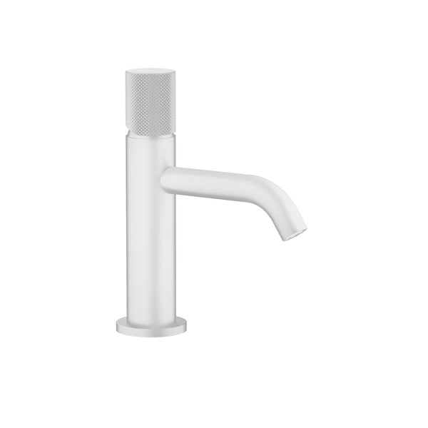 Matte White Industrial Basin Faucet