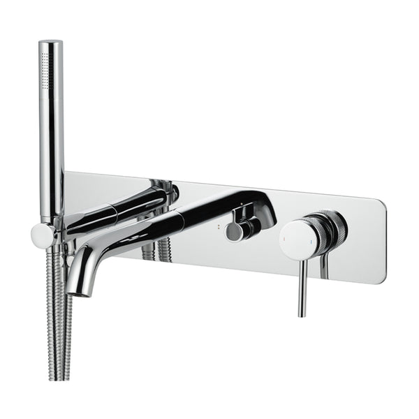 Wall Mounted Chrome Round Tub Faucet